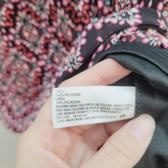 💕 Xhilaration Boho Red & Black Maxi Dress Women's Size XS - Picture 5 of 10